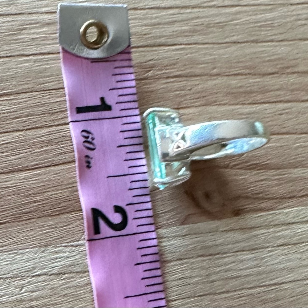 Solid 925 Sterling Silver Gemstone Ring - image 5